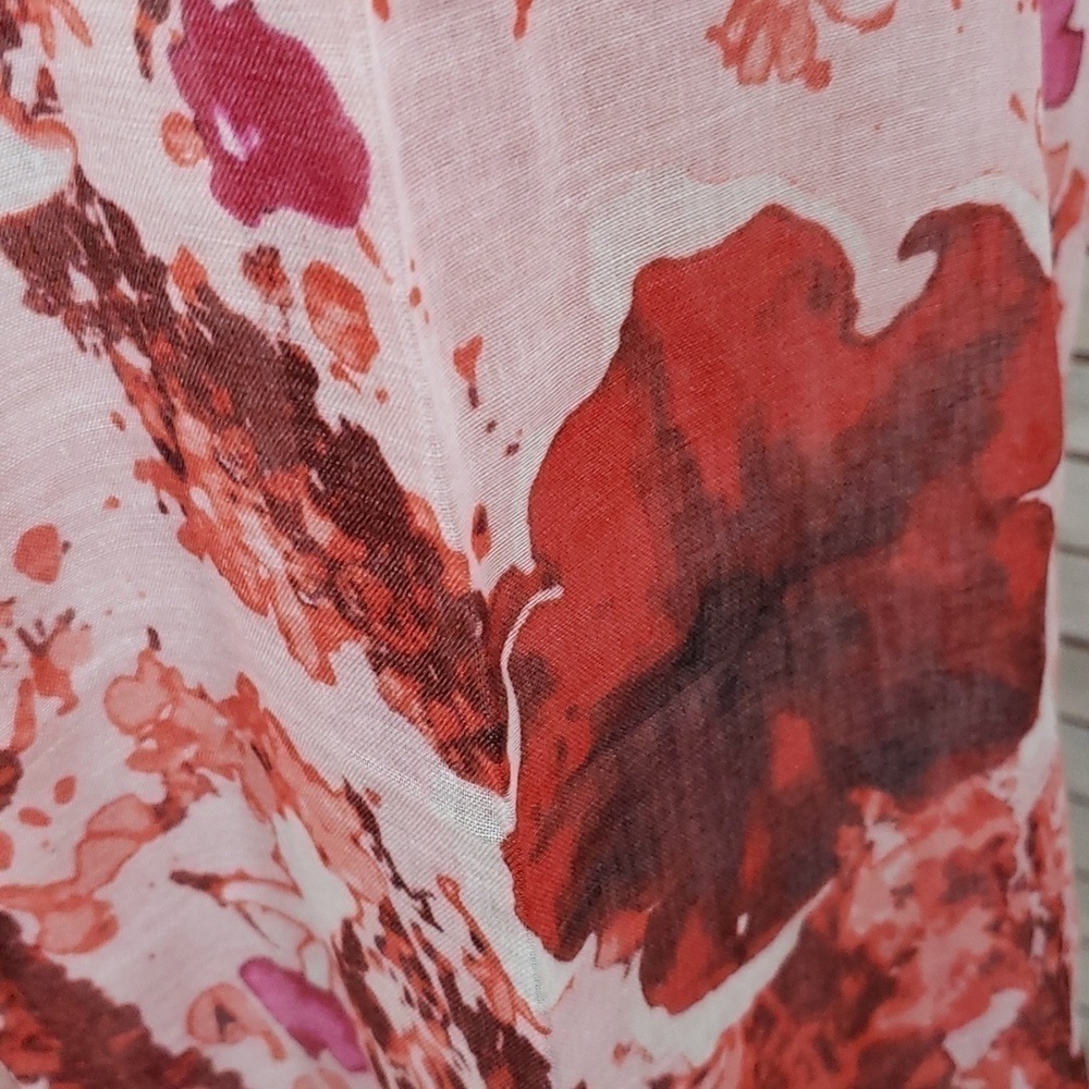 NWT Peter Som Dream Floral Print Sarong Coverup Rose-Quartz Oversize - Picture 4 of 9